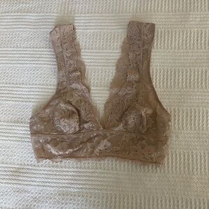 Free People Lace Bralette in Tan
